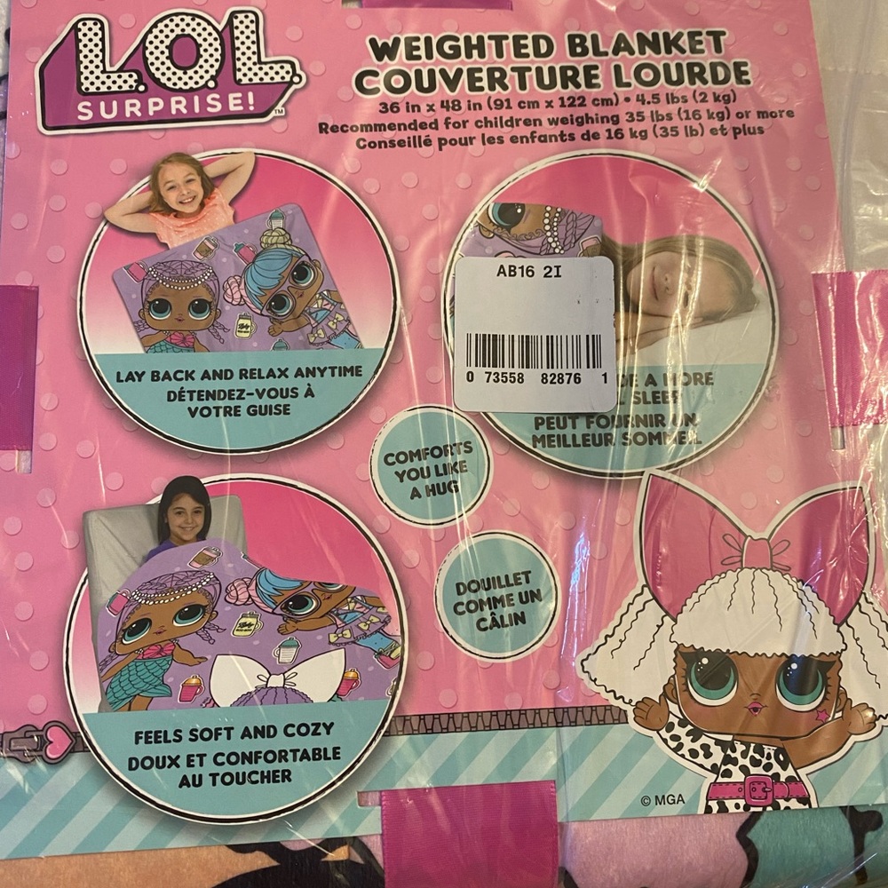 Lol doll weighted blanket